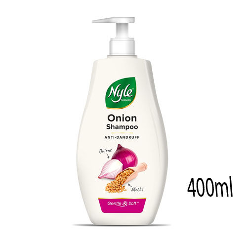 New Original Nyle Naturals Anti Dandruff Onion Shampoo For Men&Women 400ml in pakistan