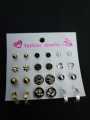 Women’s Elegant Stud Earrings Set – 12 Pairs Collection. 
