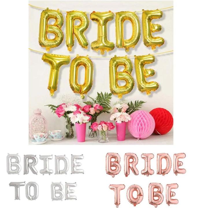 Bride to be Foil Balloons Air wedding decoration engagement party Helium Globos