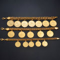 Anniyo Turkish Coin Bracelet for Women Men Turkey's Ancient Coins Banglet Turk Jewelry Gold and Silver Color #122601. 