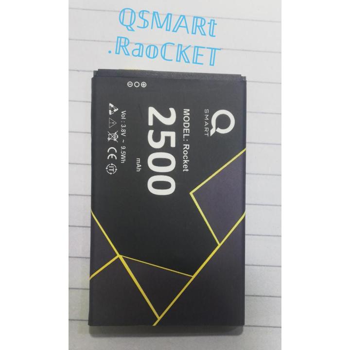 Q Smart Mobile Rocket Battery Replacement wiith 2500mAh Capacity_Black
