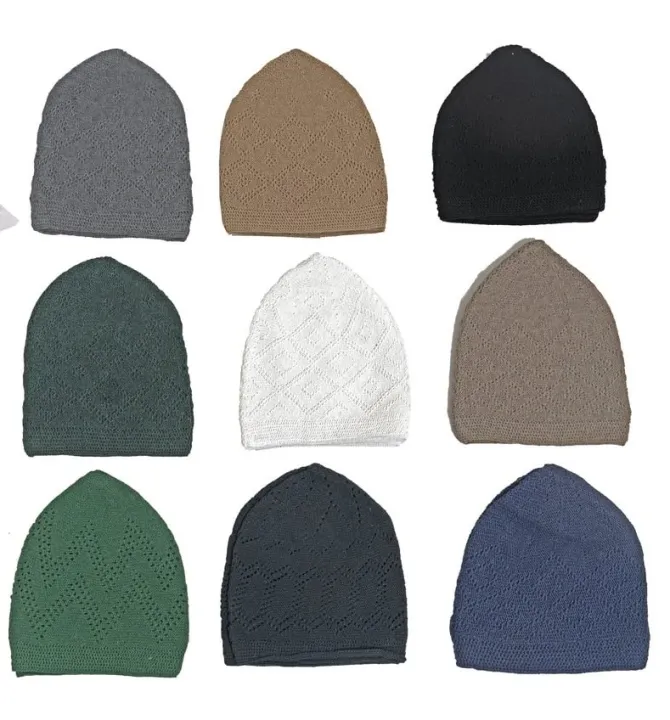Turkish%20Knitted%20Open-Work%20Koofi%20Topi%20Namaz%20Cap,%20Premium%20Quality%20Suiting%20Fabric%20Soft%20Cap%20Available%20all%20different%20colors.%20-%20Image%205