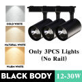 LED Track Light Spotlight 12W 20W 30W 40W 220V Black White Flicker Free Bright Lamp Rail LED Track Lighting Ceiling Spot Lights Fixtures for Accent Retail Kitchen Artwork. 