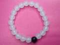 Beautiful Transparent and Black Glass Bead Friendship beautiful Bracelet for Couples, Bestfriends, Boys and Girls. 