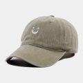 ins new emoji smiley face washed old baseball caps men's and women's street trend caps amazon hat tide. 