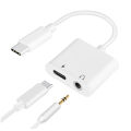 GAMING ADOPTER C TYPE CONNECTOR TWO IN ONE C TYPE PLUS 3.5mm 2 IN 1 HEADPHONE for All ANDROID CONVERTER. 