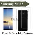 Samsung Note 8 Front & Back Jelly Protector 360 Soft Film Protection Hydrogel Clear Protector For Galaxy Note8. 