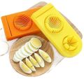 2 In 1 Egg Cutter Stainless Steel Boiled Egg Slicer. 
