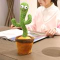 Dancing Cactus Toy, Singing Talking Cactus Toy, Recording, Glowing Cactus Plush Toys, Early Educational Toys for Babies, 120 Songs. 