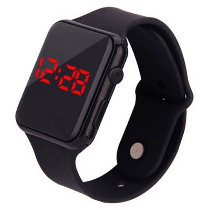 Good Quality Square Digital Silicone Sports Watch For