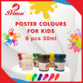 Prima Poster Colours Poster Paints for kids 6 pcs 30ml. 
