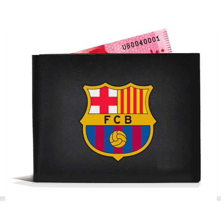 FC Barcelona Wallet For Football Fans Cool Boys Original Leather Purse