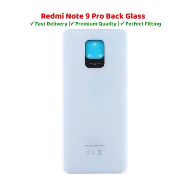 Redmi Note 9 Pro / Note 9s Back Glass Battery Cover Rear Door Housing Case For Redmi Note 9 Pro / Note 9s Back Battery Glass Cover Replacement