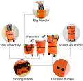 Foldable Shopping Trolley Bag Traveling Vegetable Grocery Clothing Bag with Lightweight. 