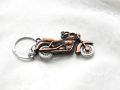 Bike keychain with rotating wheels, Heavy weight Metallic. 