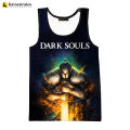 2023 Fashion Dark Souls 3D Printed Tank Tops Men Summer Vest Women Casual Dark Souls Sleeveless T-shirt Hip Hop Oversized Tops. 