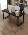 Office Table Office Desk Laptop Table Computer Table Study Table Writing Table Home Table (Black+Black). 