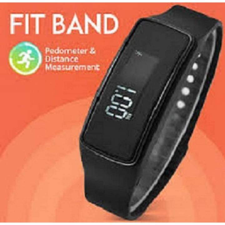 Fit Band With Pedometer & Distance Measurement & Time mode