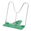 Adjustable Angle Foldable Portable Reading Book Stand Document Holder - green. 