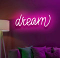 Dream Neon Sign - Illuminate Your Ambitions with Neon Brilliance Neon Light  Neon lights  Neon lights for room  neon lights for room name  lights for decoration   lights for room decoration  Wall Decoration items  Wall Decoration items for home. 