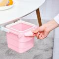 Mini under table dustbin Kitchen Dustbin Cabinet Table Hanging Mini Dustbin Plastic Trash Garbage Hidden Retractable Office Desk Adhesive Dustbin. 