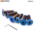 Epman 6Pcs Burnt (Neochrome) m5 Steering Wheel Bolt Screw Kit Fit steering wheel Works Bell Boss Kit EPDS314 EPDS315（countersunk）. 