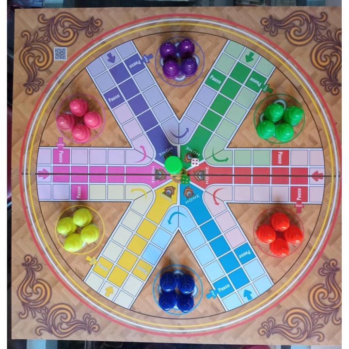 Ghosia Store Wooden Ludo for Six Players Special - LT # 32.114