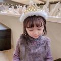 【BestGO】crown for kids sagala Cute Lovely Plush Girls Kids Children Hair Hoop Headband Hair Band Birthday Headwear. 