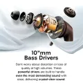 Zero® Wave Wireless Earbuds | Bluetooth 5.3v Gaming Earbuds | 10mm Base Driver Earbuds | Dual Mic ENC Earbuds for Calling | Noise Cancelling Earbuds | Bluetooth Earbuds for iOS and Android | Best Earbuds for Men and Women. 