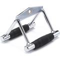 Commercial Black Mountain Products Professional V bar Double Grip Handle for Cable Attachments. 