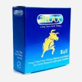 Relax Bull Pack Of 3 Long Time Form Fitting Condoms, Dotted, Ribbed & Lubricated For Extra Pleasure. 