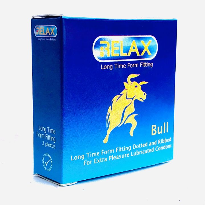 Relax%20Bull%20Pack%20Of%203%20Long%20Time%20Form%20Fitting%20Condoms,%20Dotted,%20Ribbed%20&%20Lubricated%20For%20Extra%20Pleasure%20-%20Image%203