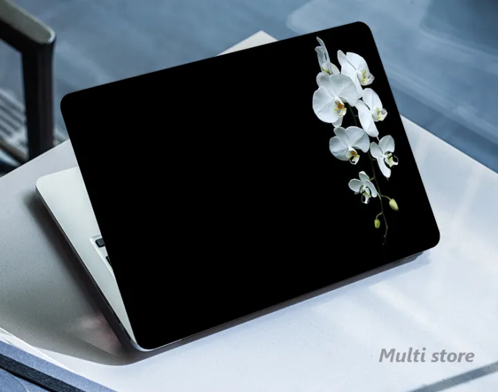Black%20background%20orchids%20white%20flowers%20Laptop%20back%20cover%20/%20skin%20/%20sticker%20for%20girls%20/%20boys%20-%20Vinyl%20Sticker%20Decal%20-%20For%20All%20Laptops%20-%20Sizes%2013%2013.3%2014.6%2015%2015.4%2015.6%20inches%20Laptop%20-%20Image%202