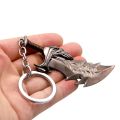 God of War Keychain Kratos Axe Weapon Blades of Chaos Pendant Keyring Sword Key Chains Key Holder Figure Men. 