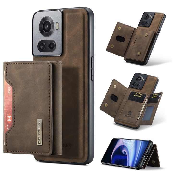 （COD） For OnePlus Ace/10R DG.MING M2 Series 3Fold Multi Card Bag Phone