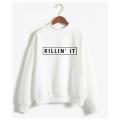 Killin' It Printed Cotton Fleece Pull Over Sweat Shirt For Man. 