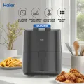 Haier Black 5L Air Fryer - HAF50MB - Knob Control - Stylish Colors - Premium Design - One Year Unit Replacement Warranty. 