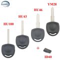 【Universal Car Parts Store】Transponder Key with ID40 Chip for Opel HU43 HU100 YM82 HU46. 