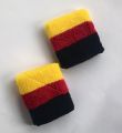 1 Pair (2pcs) Cotton Wrist Band Fiber Wrist Sweat Band Sports Set Gym Fitness Towel Fancy Dress Run Wristband Wrist Guard Support with Antibacterial and Moisture Wicking for Working Out Soft Moisture Absorbent Cotton Terry Cloth for Women & Men. 