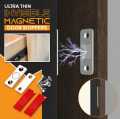 Magnetic Door Catch - Ultra Thin Cabinet Door Magnetic Catch for Drawer Magnets Adhesive Cabinet Latch Magnetic Closures. 