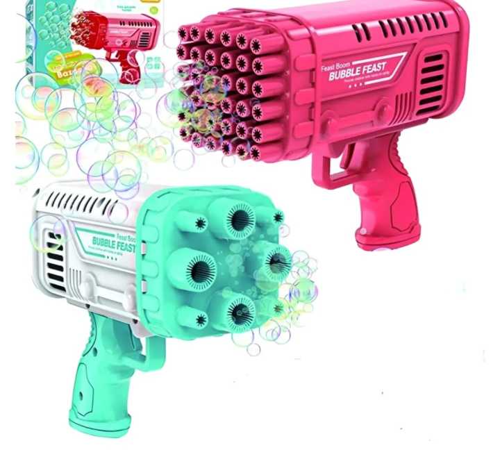Bubble Machine Gun, 36 Holes Bazooka Gun Toy Blaster for Toddlers 3+ & Kids, Bubbles Blower Toys with Solution Outdoor, Party, Birthday, Wedding toys for kids Toys for Boys low price