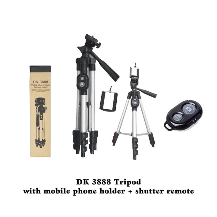 Portable%20Aluminum%20DK%203888%20Portable%20Foldable%20Camera%20&%20Mobile%20Tripod%20With%20Bluetooth%20Wireless%20Remote%20shutter%20aluminum%20tripod%20mobile%20tripod%20-%20Image%202