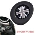 new Black Ignition Start Button Sticker For BMW Mini R53 R55 R56 R57 R58 R60 R61 (Black   Grey UK Flag). 