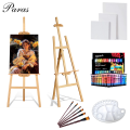 34 Piece Art Painting Supplies Set. Kit Includes Easel, Canvases, and Acrylic,. Ideal for Beginner Artists & Professional. Perfect for Adults. 