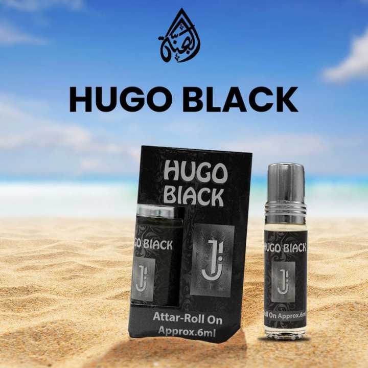 Khushboo Mahal - Hugo Black Attar - Attar For Men-Lasting 6 to 8 Hours-Lasting Fragrance For Men-100% Original