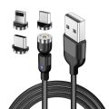 X-cable metal magnetic cable type C with all micro USB for Lightning [NOTE DOES NOT SUPPORT FAST CHARGING] But Charging Speed Accurate. 