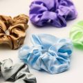 Ready Stock Solid Color Scrunchies Hair Tie Hairband Fashion Shiny Girls Ponytail Elastic Korean Women Accessories. 