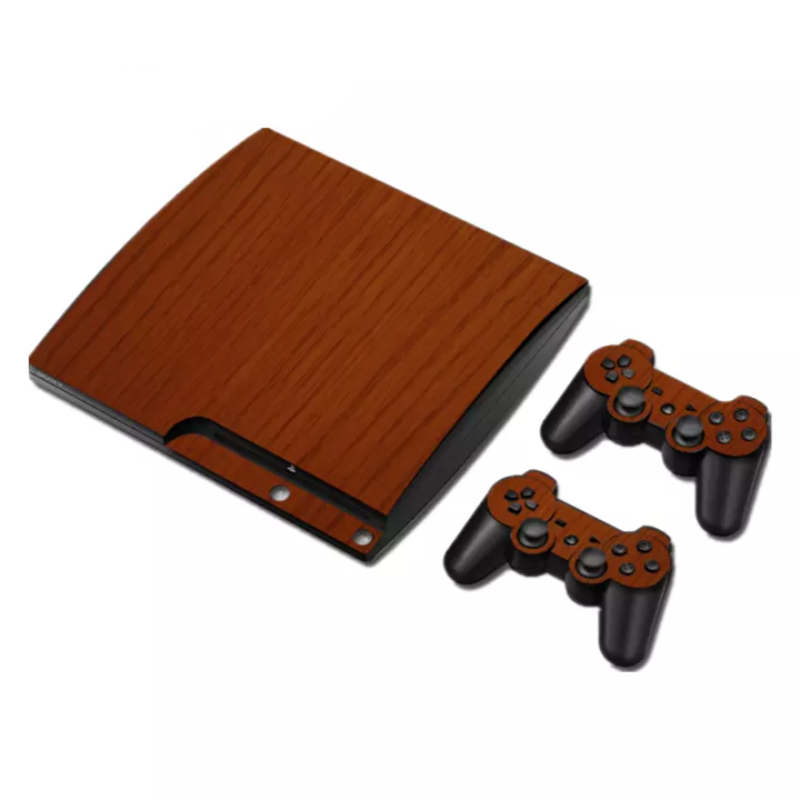 SYYTECH Decoration Wood Skin Cover Sticker for PS3 Slim Game Controller Game Accessories