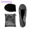 Wide Feet Dance Shoes Foldable Ballet Shoes with Storage Bag Soft Breathable Easy to Clean Dance Slippers for Yoga More. 
