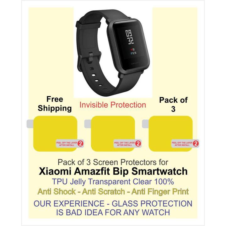 Screen Protectors - Amazfit Bip Xiaomi - Pack of 3 - Best Material TPU Jell